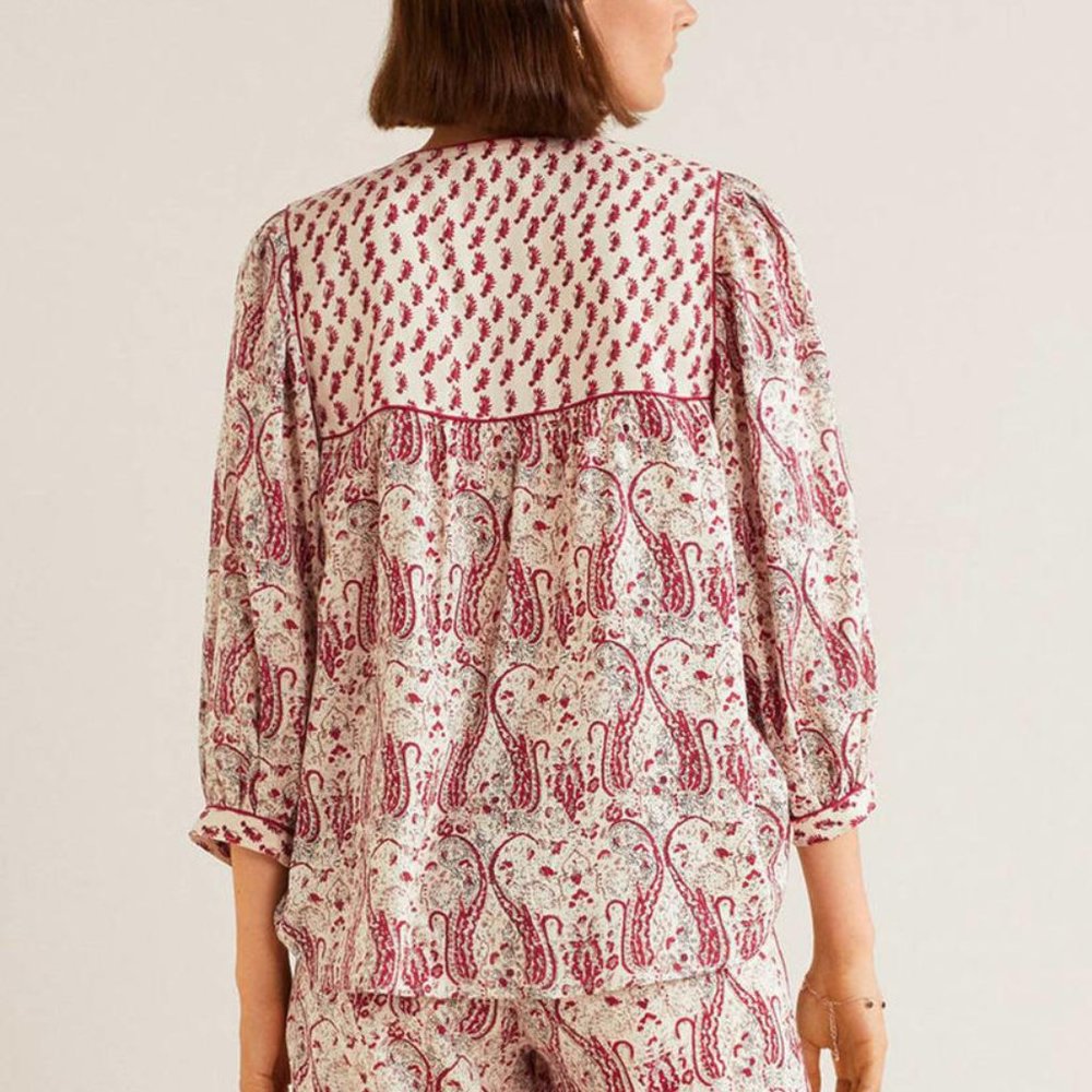 Size- S, MNG all over print blouse - Picture 2 of 4